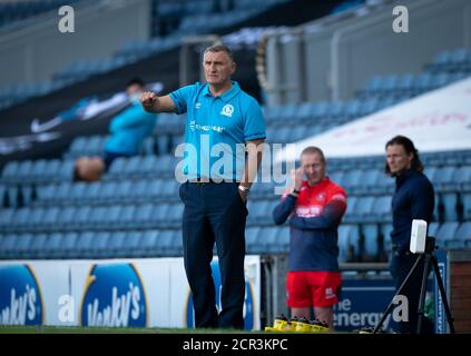 Blackburn, Royaume-Uni. 19 septembre 2020. Manager Tony Mowbray pendant le championnat Sky Bet à huis clos, match entre Blackburn Rovers et Wycombe Wanderers à Ewood Park, Blackburn, Angleterre, le 19 septembre 2020. Photo d'Andy Rowland. Crédit : Prime Media Images/Alamy Live News Banque D'Images