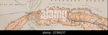 . Le chemin de fer de Cuba; tableau de temps annoté et illustré, 1910-1911 .. . / /«lp/ T 0 R «l / f /f 7 i / „ o * / / 0 C E A IF. » Banque D'Images