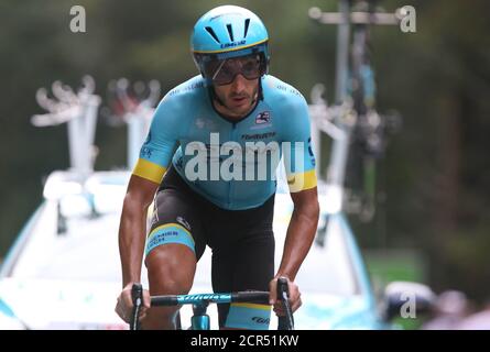 Plancher-les-Mines, France. 19 septembre 2020. Gorka Izaguirre Insausti d'Astana Pro Cyclisme pendant le Tour de France 2020, course cycliste étape 20, temps d'essai, Lure - la Planche des belles filles (36,2 km) le 19 septembre 2020 à Plancher-les-Mines, France - photo Laurent Lairys / DPPI crédit: Laurent Lairys / Agence Locafoshotos / Alamy Live News Banque D'Images