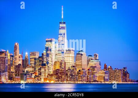 New York Skyline Freedom Tower One WTC Manhattan New York Ville Banque D'Images