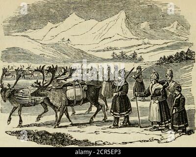 . Les routes et chemins de fer, les véhicules, et les modes de déplacement, des pays anciens et modernes; avec des comptes de ponts, tunnels, et canaux, dans diverses parties du monde .. . Les Laplanders en voyage. CHAPITRE XIII Des regards sur les routes modernes des terres étrangères.—se déplacer en Laponie.—routes, et se déplacer en Norvège—routes alpines.—Simplon.—Grand Saint-Bernard.—les autres routes alpines. Mont Brenner.—Cornice.—Aurelian Road.—GasparStoeri. —routes de France. Le monde que nous habitons offre sur sa surface greateror moins de facilité pour les mouvements de l'homme. Dans de nombreux cas, des difficultés absolues présentent des thèmes Banque D'Images