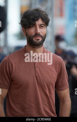 19 septembre 2020, Madrid, Madrid, Espagne: Javier Rey arrive à l'Hôtel Maria Cristina lors du 68e Festival International du film de San Sebastian le 19 septembre 2020 à Donostia / San Sebastian, Espagne (Credit image: © Jack Abuin/ZUMA Wire) Banque D'Images