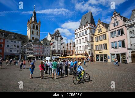 Hauptmarkt, Trèves, Rhénanie-Palatinat, Allemagne, Europe Banque D'Images