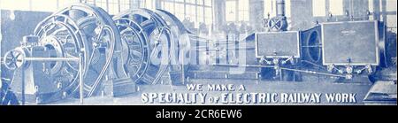 . Journal de chemin de fer de la rue . HHBISBUBG STANDARD TARTDTM MOTEUR À CONNEXION DIRECTE STYLE 6 À 3,000 CHEVAUX HAUTE VITESSE MOYENNE VITESSE ET CORLISS H, . Foundry et Y7 1 arrisburg machine W works Harrisburg. Pa., U. S. A. IHERUSSBUL, DNQINB GO., Massfon, Ohio. u. s. a.. s.mpia ..<ic.mp...d, CONSTRUCTEURS DE MOTEURS DE MODÈLES À UNE ET QUATRE SOUPAPES. B.iiri .nd pinci co.i,.ci«i. MOTEURS À GAZ TANDEM À DOUBLE EFFET pour l'éclairage électrique ou pour la conduite de générateurs de chemin de fer* à ceinture ou à connexion directe. Construit dans des tailles standard de 15 H.P. à 2,100 H. P. ou plus à la commande. D rapide Banque D'Images