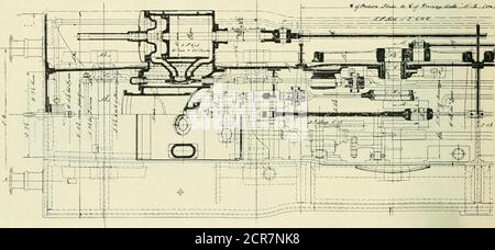 . Le génie ferroviaire et de locomotive : une revue pratique de la force motrice ferroviaire et du matériel roulant . Gaines, ingénieur mécanique du Philadelphia & Reading, s'est exprimé favorablement sur l'engrenage Stephenson et s'est exprimé comme crédible que la plupart des problèmes toussaient à cause de vannes mal équilibrées, de longues lames excentriques accrochées et de défauts thermomécaniques de cette nature, et non en raison du mouvement de la vanne elle-même, Mais le débat et a ajouté un bref croquis biograph-ical de la vie et de l'œuvre de M.Egide Walschaerts, qui a été warmlyapprécié par les membres. Observations sur la flexibilité Banque D'Images