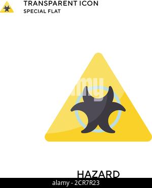 Icône de vecteur de danger. Illustration de style plat. Vecteur EPS 10. Illustration de Vecteur