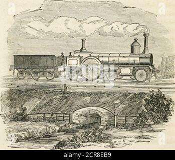 . La vie de George Stephenson, ingénieur de chemin de fer . e Great Western Company, cependant, n'adopterait pas le pas asimilar ; ils sont détenus par la supériorité de leur jauge. TheCompany avait investi une grande somme d'argent dans la construction de la ligne d'alors, et peut-être pensé qu'il était trop tard pour remédier à l'addutidinconvenance de la recherche de la continuité. Les BirminghamManufacturers ont été les premiers à expérimenter ses maux, en conse-quence de la rupture de jauge à Gloucester, qui involvedgrand retard et la perte du transfert de marchandises. En 1844, theya tenu une réunion publique sur le sujet, et a protesté contre elle asa comm Banque D'Images