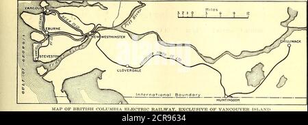 . Journal de chemin de fer électrique . CORRESPONDANCE DE FRET, CHEMIN DE FER CANADIEN PACIFIQUE ET CHEMIN DE FER ÉLECTRIQUE DE LA COLOMBIE-BRITANNIQUE, À NEWWESTMINISTER. B. C. le 9 novembre 1918 Theyve a battu le Kaiser et les traite maintenant à droite 835. La ligne avec les installations du terminal doit accorder des installations de commutation à d'autres lignes en vertu d'un tarif n'excédant pas 8 $ par voiture avec un minimum de 3 $. Dans le cadre d'une commande de remplacement, cette valeur a été modifiée à 1 % pour 100 lb. Avec un minimum de 3 $ et aucun maximum. Cette ordonnance s'applique à toute ligne assujettie à la Commission sous Dominion char-ter, n'ayant rien à voir avec les lignes-charteredlines provinciales. Cependant, la ligne de vapeur Banque D'Images