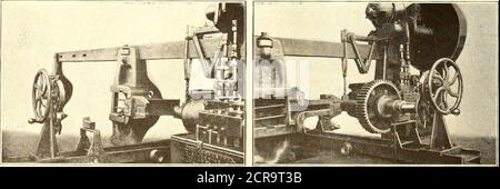 . Journal de chemin de fer électrique . , aux points élevés indiqués par les marques de craie, qui la déforme vers son origine. De la description, il sera évident que l'opération de test, de pressage, de test à nouveau, etc., est très simple avec cet équipement. L'opération est, bien sûr, jusqu'à ce que, dans l'essai, la craie fasse un complète cercle autour de la circonférence. Lors du redressement d'une essieu, il n'est pas nécessaire de déposer le pignon ou de retirer l'essieu des centres lors de l'application de la pression. Un observateur occasionnel peut se demander pourquoi une grande entreprise comme la nôtre n'a pas de machine designe Banque D'Images