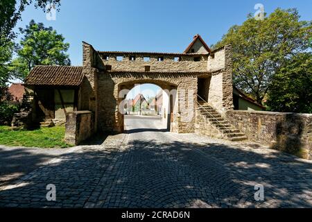 Mainbernheimer Tor à Iphofen, district de Kitzingen, Basse-Franconie, Bavière, Allemagne Banque D'Images