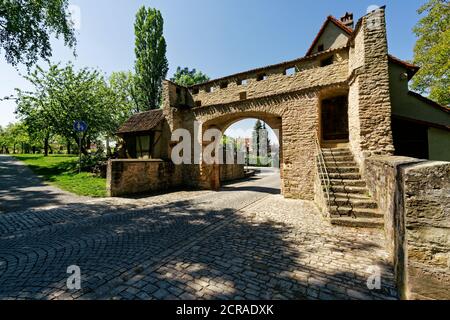 Mainbernheimer Tor à Iphofen, district de Kitzingen, Basse-Franconie, Bavière, Allemagne Banque D'Images