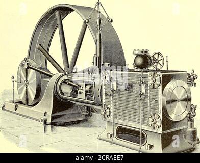 . Journal de chemin de fer de la rue . course. L'une des nouvelles caractéristiques importantes est les grands ports, qui mesurent vingt-trois quarts de pouce de long. La valve améliorée permet d'ouvrir rapidement la valve et les grands ports de distribution de vapeur à un prix abordable, il y a très peu de perte dans la prés-sure initiale de la vapeur à l'entrée dans le cylindre. Les vannes de vapeur et d'évacuation sont meulées avec précision sur les points morts et l'engrenage de vanne est doté d'un nombre de pièces aminimum et est facile d'accès. Le gouverneur est du type porter bien connu et est fait avec précision et très fini-ed tout au long et thor Banque D'Images