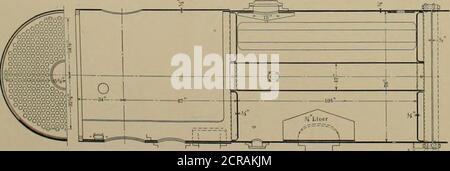 . Ingénieur américain et journal ferroviaire . -CI-OV ÉLÉVATION GÉNÉRALE ET SECTIONS DE LA LOCOMOTIVE À PÂTE DE MAILLET CONSTRUITE PAR LA LOCOMOTIVE BALDWIN TRAVAILLE POUR LE CHEMIN DE FER DE CHICAGO, BURLINGTON & QUINCY. CES LOCOMOTIVES SONT CONÇUES POUR UN SERVICE FOB À 1.6 %. GRADE ET TRAVERSE 20 DÉC. COURBES... Banque D'Images