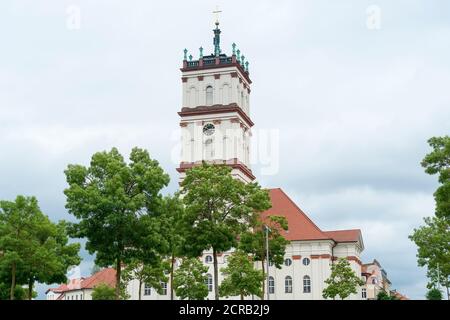 Mecklembourg, Neustrelitz, vieille ville, église de ville, baroque Banque D'Images