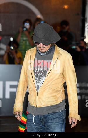 Saint-Sébastien, Espagne. 19 septembre 2020. **NO ESPAGNE** Johnny Depp arrive à l'hôtel Maria Cristina lors du 68e Festival International du film de San Sebastian le 19 septembre 2020 à Donostia/San Sebastian, Espagne. 19 septembre 2020. Crédit : Jimmy Olsen/Media Punch/Alay Live News Banque D'Images