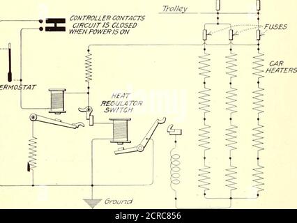 . Journal de chemin de fer électrique . les points haut et bas sont lissés mais les averageconditions sont indiquées. On voit à partir de ces graphiques que, si les conditions moyennes toujours obtenues, deux points de chaleur seraient la plupart des exigences, car la plus basse averagetemperature est de 19 deg. Fahr. La saison de chauffage s'étend du 1er novembre à la mi-avril. Entre le 1er décembre et la première semaine de mars, il y a des périodes où deux points de chaleur sont nécessaires. Des graphiques similaires pour les valeurs minimale et maximale de la perature pendant les mois d'hiver de 1917 sont alsown. Ils indiquent qu'il y avait 168 DA Banque D'Images