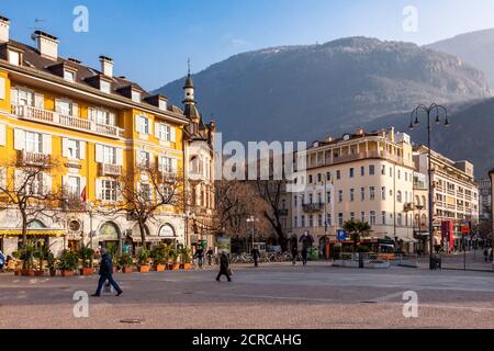 Centre, Bolzano, Etschtal, Alpes, Tyrol du Sud, Italie, Europe Banque D'Images