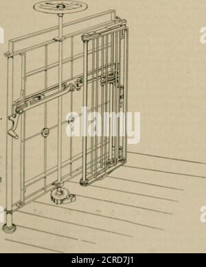 . La revue de chemin de fer de rue. PORTE POUR VOITURES. Les illustrations ci-dessous montrent une nouvelle voiture électrique et à vapeur de forme folklorique. l»&gt, placée sur le marché par R. Bliss Manufacturing Co., de Pawtucket, R. I.durable, solide et -ATE. Et combinesell-célèbre caractéristique- de cette société autres portes pliantes, être-ing articulé au milieu et actionné par un leverin rigide à angle droit en liaison avec la touche paresseuse et un manchon et une glissière, a- montré dans l'illustration-. La porte pliante du centre dans la moitié de son reachwill sauver la pièce de à lea-t trois personnes sur la plate-forme, etwhe Banque D'Images