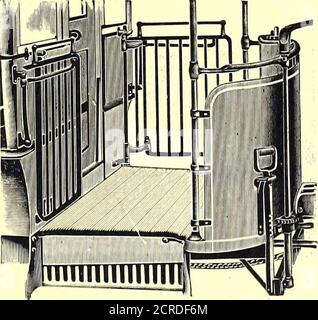 . Journal de chemin de fer de la rue . Voitures pliantes Uate tor Double-Door PRÉCISEZ des portes de bois POUR TOUTES LES NOUVELLES VOITURES ANDPROTECT VOTRE PATRONSBY ÉQUIPER VOS voitures OLDCARS 15,000 EQUIPPEDSEND POUR LES PRIX la R. Bliss Mfg Co. PAYVTUCKET, RHODE ISLAND. Porte standard pour les voitures à une porte 260 STREET RAILWAY JOURNAL. Banque D'Images