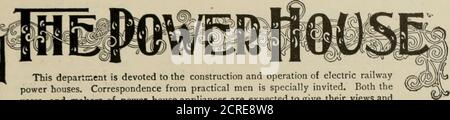 . La revue de chemin de fer de rue. Ce département est consacré à la construction et à l'exploitation de maisons électriques de chemin de fer. La correspondance des hommes pratiques est spécialement invitée. On s'attend à ce que les utilisateurs et les fabricants d'appareils électroménagers donnent leurs points de vue et leurs expériences sur des sujets de la gamme du département. NOTES DE POWER HOUSE. PAR ARTHUR B. WEEKS. Il arrive que des réparations d'un arc d'armature d'alternateur soudé par rcn soient nécessaires dans le cadre d'un cliquetis de la machine et d'un effort continu. Dans ce cas, l'utilisation de la toile, comme le montre la theillu&gt;filtration, permettra la protec temporaire Banque D'Images