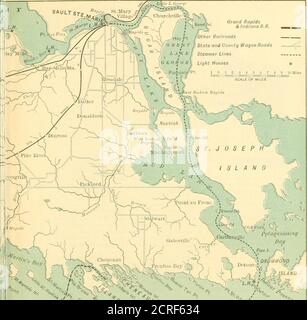 . Mackinac, l'île merveilleuse, Petoskey, traverse City et d'autres stations d'été du nord du Michigan. .^x^^i.//. 1460 P^te Droa.. £»!n« Cimago Mackinac Island et son voisin Re. 4 ■ C, %. ^o^ •-,» et lt;^, ^° V^ -,, =k pic rMACKINAc/lSLAND .^ ^ -i^^JVIACKINAC PTA C - cr Ji Banque D'Images