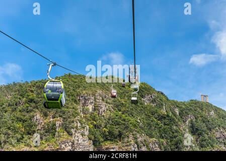 Langkawi, Malaisie - 30 novembre 2019 : le téléphérique de Langkawi, également connu sous le nom de Langkawi SkyCab, est l'une des principales attractions de l'île de Langkawi, KED Banque D'Images