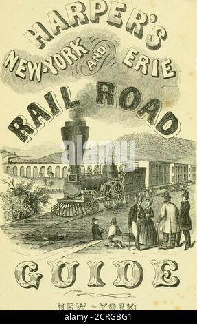 . Livre de Harper sur les chemins de fer de New York et Erie : contenant une description du paysage, des rivières, des villes, des villages et des travaux les plus importants sur la route ; Avec cent trente-six gravures de Lossing et Barritt, d'esquisses originales faites expressément pour cette oeuvre de William Macleod . il a atteint à cette période précoce de l'existence. Harpers New Monthly Magazine est émis invariahly le premier jour de la themonth dans lequel il est daté. Chaque nombre contiendra 144 pages octavo, en double col-umns ; chaque année comprenant ainsi près de ttoo mille pages de la plus choicest miscellane-ous Banque D'Images