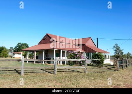 L'ancien poste de police de Borroloola, construit en 1886, est un musée d'histoire locale, Borroloola, territoire du Nord, territoire du Nord, Australie Banque D'Images