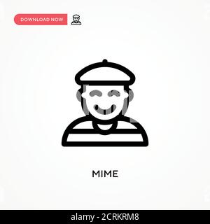 Icône de vecteur simple MIME. Illustration moderne et simple à vecteur plat pour site Web ou application mobile Illustration de Vecteur