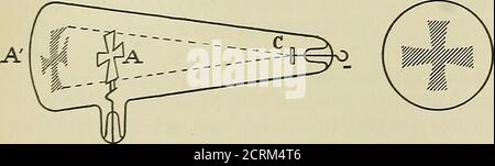 . Röntgen rayons et électrothérapeutiques : avec des chapitres sur le radium et la photothérapie . 3 1 Fig.: ;.—illustrant l'effet d'une cathode et de plusieurs anodes sous différents degrés de vide. (Bouchard.) Un tube à vide CrooJces est un appareil dans lequel l'énergie électrique est istranformée en rayons X. Ces tubes présentent différentes formes et modi-fications, selon les exigences exigées. L'essentiel dans. Banque D'Images