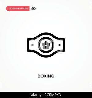 Icône de vecteur simple de boxe. Illustration moderne et simple à vecteur plat pour site Web ou application mobile Illustration de Vecteur