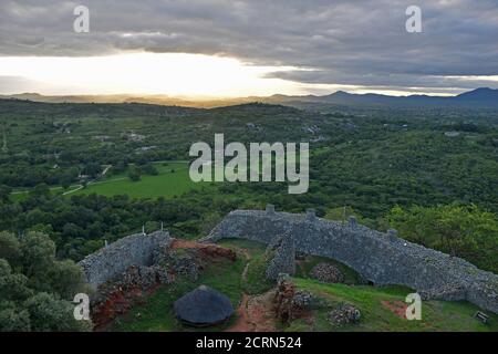 Ruines du grand Zimbabwe, Zimbabwe Banque D'Images