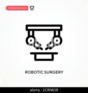 Icône de vecteur simple de chirurgie robotique. Illustration moderne et simple à vecteur plat pour site Web ou application mobile Illustration de Vecteur