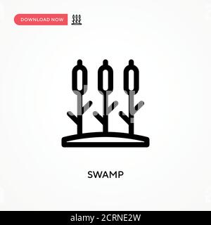 Icône de vecteur simple Swamp. Illustration moderne et simple à vecteur plat pour site Web ou application mobile Illustration de Vecteur