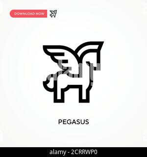 Icône vecteur simple Pegasus. Illustration moderne et simple à vecteur plat pour site Web ou application mobile Illustration de Vecteur