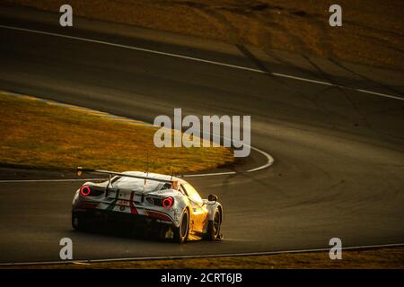 Le Mans, France. 20 septembre 2020. 54 Flohr Thomas (Ier), Castellacci Francesco (ita), Fisichella Giancarlo (ita), AF Corse, Ferrari 488 GTE Evo, action pendant les 2020 24 heures du Mans, 7e tour du Championnat du monde d'endurance FIA 2019-20 sur le circuit des 24 heures du Mans, du 16 au 20 septembre, 2020 au Mans, France - photo François Flamand / DPPI crédit: LM/DPPI/François Flamand/Alamy Live News Banque D'Images