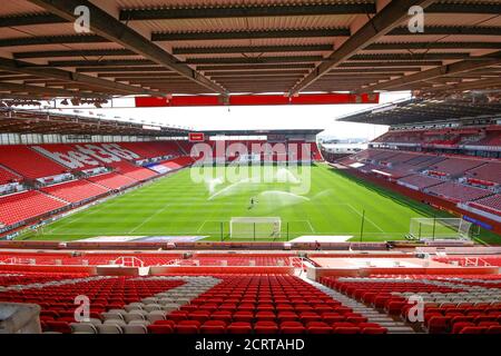 Stoke on Trent, Royaume-Uni. 20 septembre 2020. Vue générale de l'intérieur du stade Bet365 avant le début du match. EFL Skybet Championship Match, Stoke City et Bristol City au stade Bet365 de Stoke on Trent, dimanche 20 septembre 2020. Cette image ne peut être utilisée qu'à des fins éditoriales. Utilisation éditoriale uniquement, licence requise pour une utilisation commerciale. Aucune utilisation dans les Paris, les jeux ou les publications d'un seul club/ligue/joueur. photo par Chris Stading/Andrew Orchard sports Photography/Alamy Live News crédit: Andrew Orchard sports Photography/Alamy Live News Banque D'Images