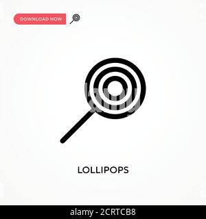 Icône de vecteur simple Lollipop. Illustration moderne et simple à vecteur plat pour site Web ou application mobile Illustration de Vecteur