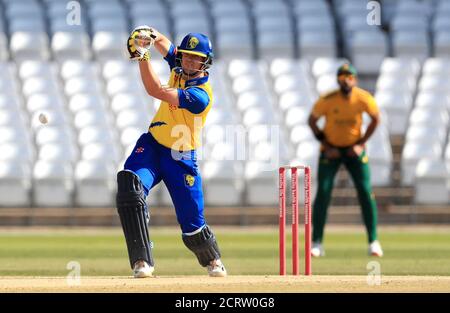 Alex Lees, de Durham, chauve-souris pendant le match Vitalia Blast T20 à Trent Bridge, Nottingham. Banque D'Images