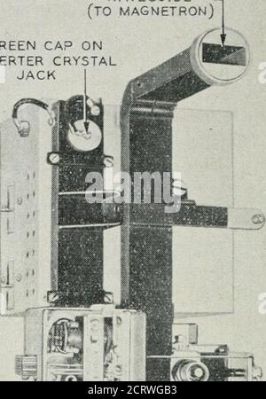 . Le journal technique de Bell System . CAPUCHON D'ÉCRAN SUR LA PRISE CRYSTAL DU CONVERTISSEUR. Banque D'Images