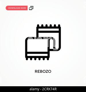 Icône Rebozo simple vector. Illustration moderne et simple à vecteur plat pour site Web ou application mobile Illustration de Vecteur