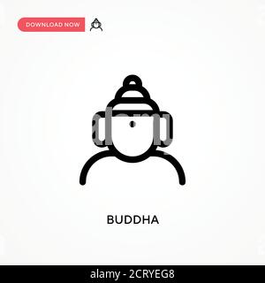 Icône de vecteur simple de Bouddha. Illustration moderne et simple à vecteur plat pour site Web ou application mobile Illustration de Vecteur