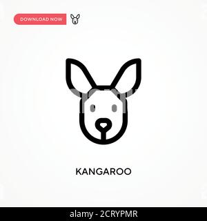 Icône Kangaroo simple Vector. Illustration moderne et simple à vecteur plat pour site Web ou application mobile Illustration de Vecteur