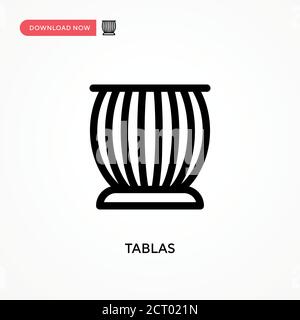 Icône de vecteur simple Tablas. Illustration moderne et simple à vecteur plat pour site Web ou application mobile Illustration de Vecteur