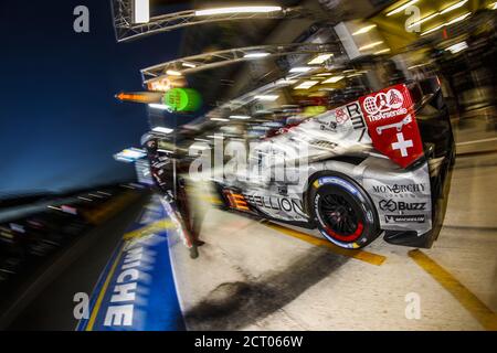01 Menezes Gustavo (etats-unis), OTAN Norman (FRA), Senna Bruno (BRA), Rebellion Racing, Rebellion R13-Gibson, action, stand pendant les 2020 24 heures de L Banque D'Images