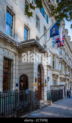 Royal College of Nursing HQ - RCN London - The Siège du Collège royal des sciences infirmières au 20 Cavendish Place dans le centre de Londres Banque D'Images