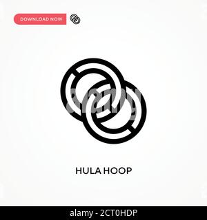 Icône de vecteur simple hula Hoop. Illustration moderne et simple à vecteur plat pour site Web ou application mobile Illustration de Vecteur