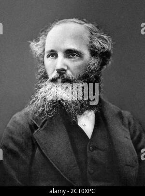 James Clerk Maxwell. Portrait du scientifique écossais, James Clerk Maxwell (1831-1879) dont la réalisation la plus notable a été de formuler la théorie classique du rayonnement électromagnétique. Banque D'Images