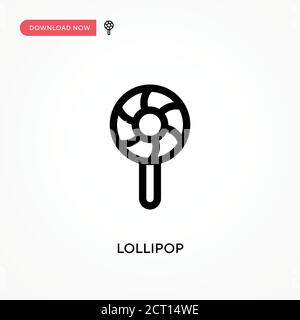 Icône de vecteur simple Lollipop. Illustration moderne et simple à vecteur plat pour site Web ou application mobile Illustration de Vecteur