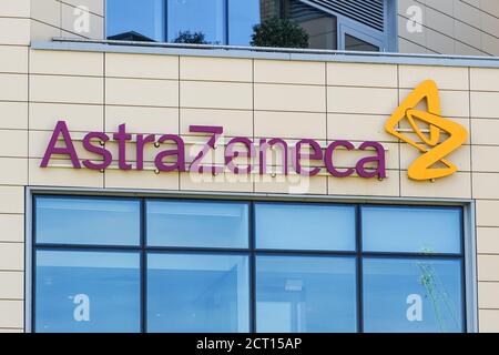 Siège social d'AstraZeneca, bureau à Cambridge, Angleterre Royaume-Uni Banque D'Images